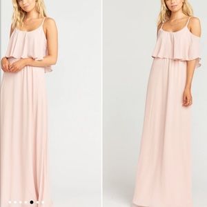 NWT Caitlin Ruffle  Maxi Dress